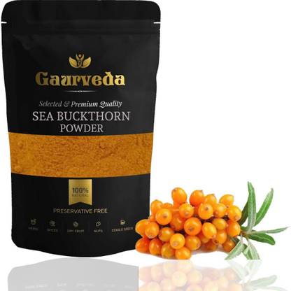 GAURVEDA Sea Buckthorn Powder (100 Gm) Best Source of Vitamins and Nutrients