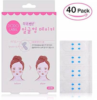 67Stores 40 Pieces Invisible Thin Facial Stickers Tight Facial V-Shape Face Lift Tape
