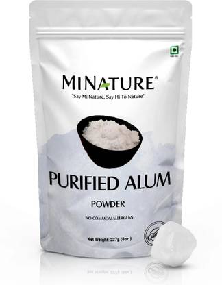 mi nature nature Purified Alum powder ( Potassium Alum Powder )(phitkari) | 227g( 8 oz)