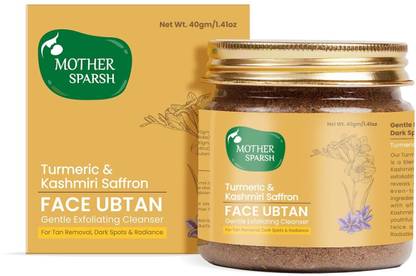 Mother Sparsh Ubtan Face Mask With Turmeric & Kashmiri Saffron For All Skin Types