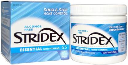 Stridex Essential Daily Care Pads , 55 ct