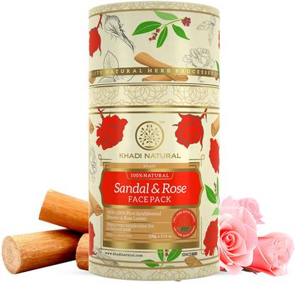 KHADI NATURAL Sandalwood & Rose Face Pack