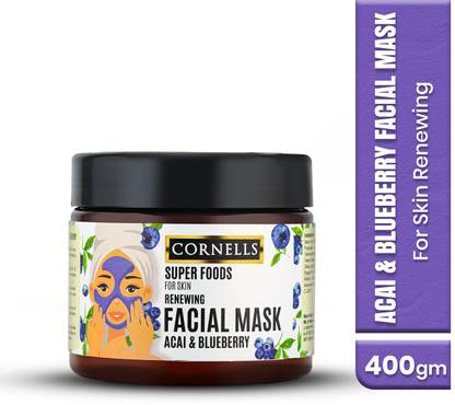 CORNELLS Acai & Blueberry Facial Mask For Renewing