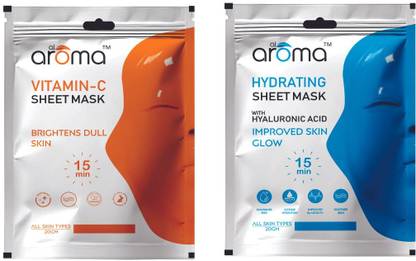 alaroma Hydrating Sheet Mask With Hyaluronic Acid + Vitamin C Sheet Mask