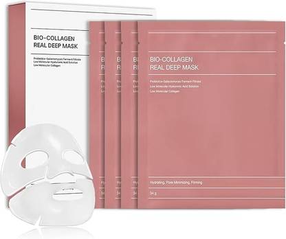LACASA BEAUTY CARE Collagen Face Mask | Bio-Collagen Real Deep Mask | Deep Collagen Overnight Mask