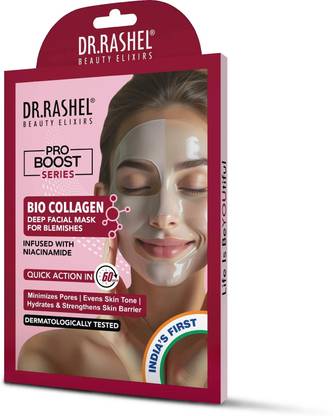 DR.RASHEL Bio Collagen Facial Mask | Infused with Niacinamide | Pro Boost series