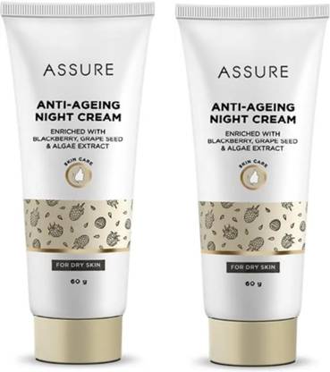 ASSURE Anti-Ageing Night Cream Enriched With Blackberry Grape Seed -Pack of 2