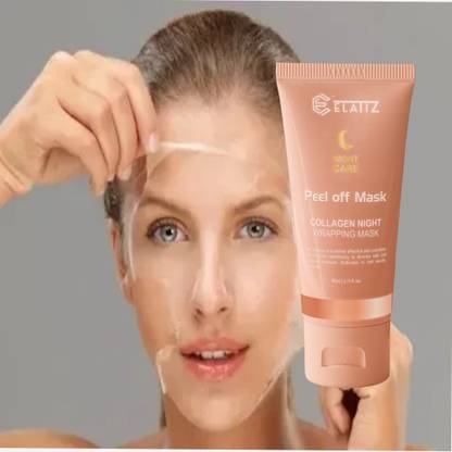Elatiz Collagen Overnight Wrapping Peel Off Facial Mask for Skin Regeneration
