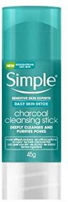 Simple Daily Skin Detox Charcoal Cleansing Stick 45g