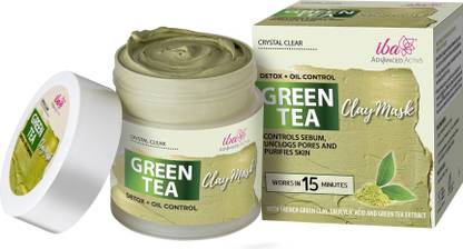 Iba Advanced Activs Crystal Clear Green Tea Mask (Detox + Oil Control)