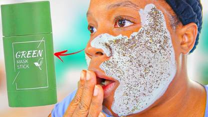 GABBU Green Tea Face Cleansing, Facial Mask Stick Roll On Type