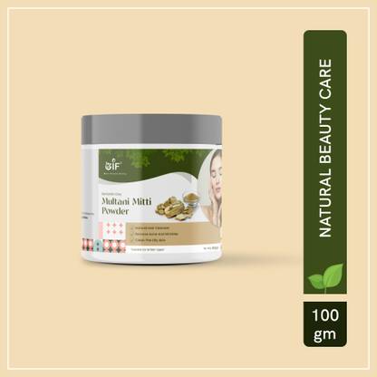 GIF World Pure & Natural Multani Mitti Powderfor Face Pack 100GM