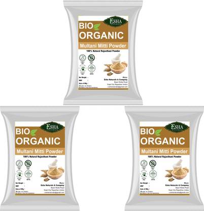 Esha Naturals 100% Pure Bio Organic Multani Mitti Powder