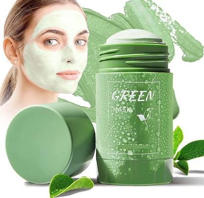 BRM TRADERS Green Tea Cleansing Mask Stick for Face | (Pack of 1)