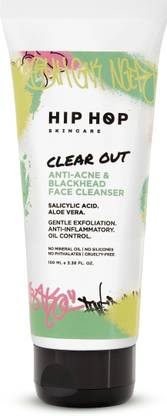 HipHop Skincare Clear Out Anti-Acne & Blackhead Face Cleanser for Oil Control, Acne,Pimple Marks
