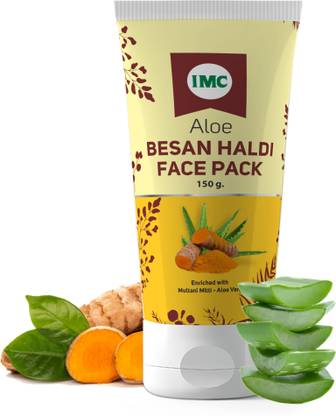 IMC Aloe Besan Haldi Face Pack | Deep Cleanses, Removes Dead Cells, Rejuvenates Skin