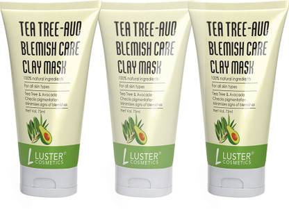 Luster Cosmetics Tea Tree-Avo Blemish Care Clay Mask | Reduce Blemishes & Control Pigmentations