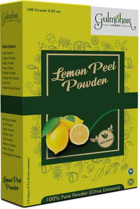 GULMOHAR 100% Pure and Organic Lemon Peel Fruit Powder