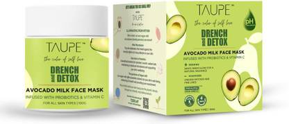 TAUPE Drench & Detox Avocado Milk Face Mask I Probiotic Wonder | Gentle Exfoliation