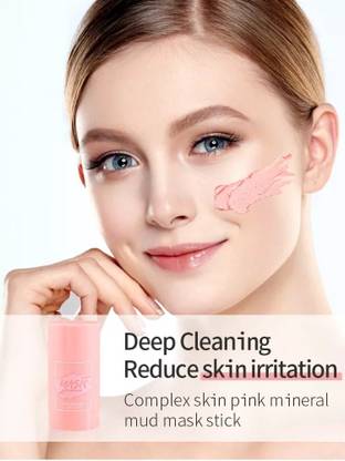REIMICHI Hydrating Complex Pore Detox Pink Clay & Green Facial Clay Mask Stick