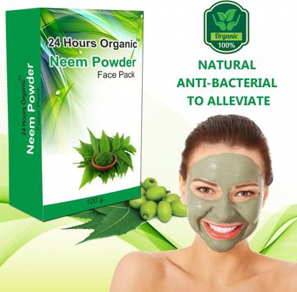 24 Hours Organic Neem Leaves face pack powder