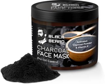 BLACK BEARD Charcoal Face Mask for Oil Control Deeply Cleanses Removes Blackheads, Regulates Oil Control, Face Mask for Men
