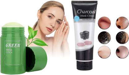 Libline green stick mas & charcoal tube peel off mask  Face Shaping Mask