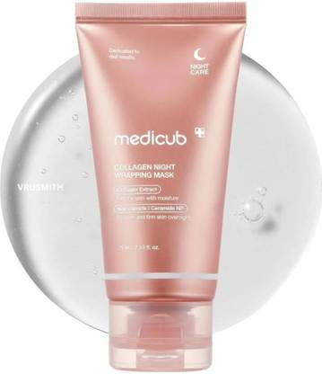 vrusmith Medi-cube Collagen Overnight Wrapping Mask Hydrolyzed Collagen For Glowing Skin