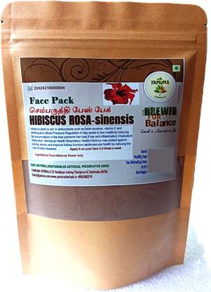 yamunaherbals Hibiscus Sembaruthi flower Face pack