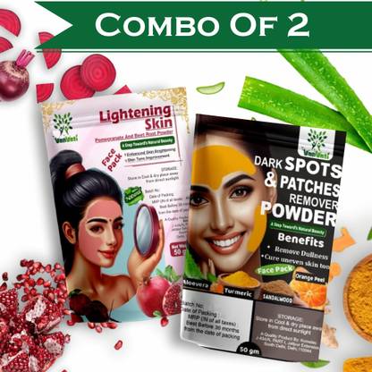 Vanvati Skin Lightening and Dark Spot & Patches Removal Combo - Face Care Skin Powder