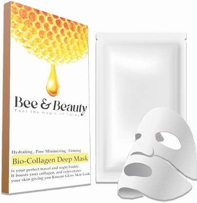 BEE BEAUTY Bio-Collagen Real Deep Masks - Hydrating Overnight Solutions for Pore Minimizing