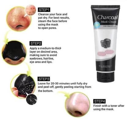Vyomiris BEST CHARCOAL TUBE FACE MASK FOR SMOOTH & BRIGHTENING SKIN