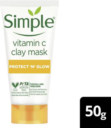 Simple Protect N Glow Vitamin C Brighten Clay Mask