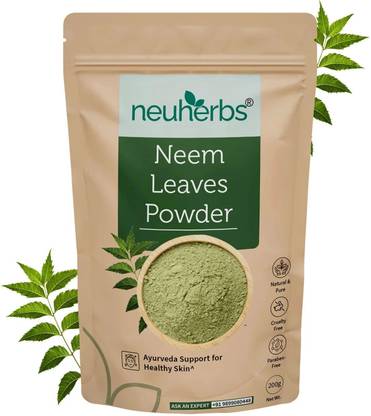 Neuherbs Neem Leaves Powder For Soft, Glowing & Healthy Skin | 100% Pure & Natural