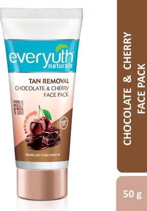 Everyuth Naturals Tan Removal Chocolate & Cherry D tan Face Pack | Brightens & Cleans