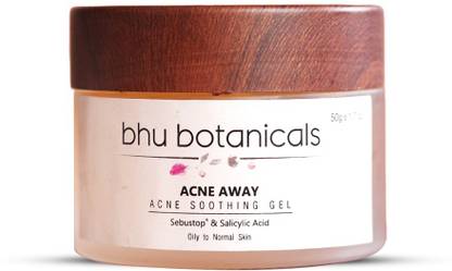 bhu botanicals Acne Away - Acne Soothing Gel with Sebustop(R) & Salicylic Acid - 50gm