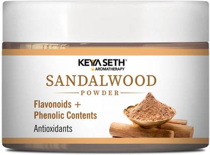 KEYA SETH AROMATHERAPY Sandalwood Powder Face Pack for Tan Removal, Anti-Aging, Acne & Even Skin Tone