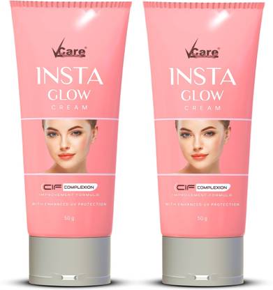 Vcare Insta Glow Cream, 50 g, (Pack of 2)