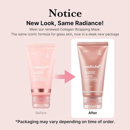 getgal Collagen Night Wrapping Mask (Pack of 2) with Free Whitening Toothpaste Combo
