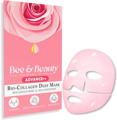 बी एंड ब्यूटी - फील द मैजिक ऑफ हनी Bio-Collagen Real Deep Mask, Hydrating Overnight Hydrogel Mask, pack of 1