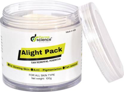 Derma Science Instant Tan Removal Alight Face Pack For Brightening & Glowing Skin