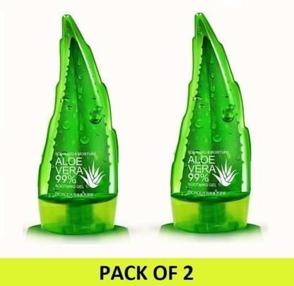 Elecsera 99% Pure Aloe Vera Gel- For Moisturizing, Cooling & Soothing Pack of 2