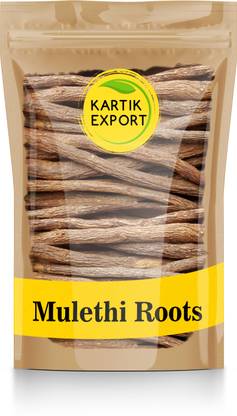 Kartik Export Mulethi Root Whole - 100gm | Yashtimadhu for your health,Skin and Hair Care