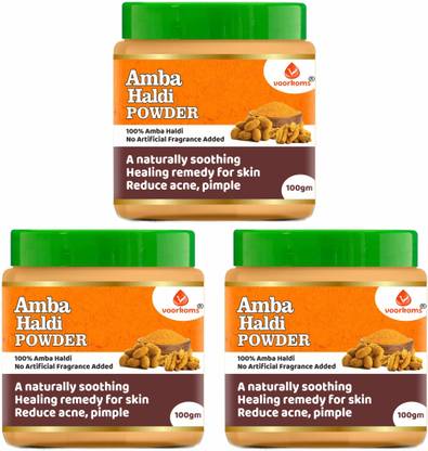 voorkoms Pure Amba Haldi Powder For Face Brightening & Glowing Skin Care Powder