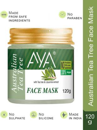AYA Australian Tea Tree Face Mask, 120 g | No Paraben, No Silicone, No Sulphate
