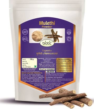 बायोटिक Mulethi Powder ( Licorice ) - 100 g