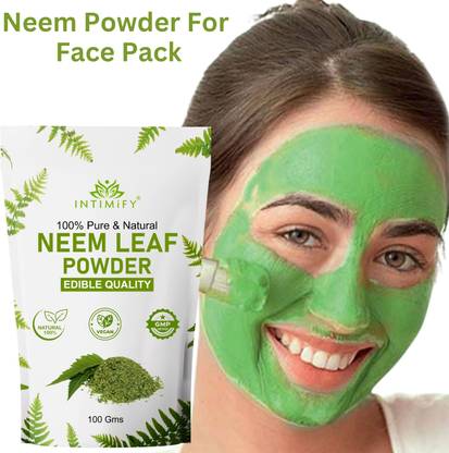 INTIMIFY Neem Powder For Face, Ideal For for Skin Brightening & Glowing Skin