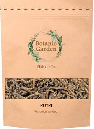 botanic garden Raw Kutki Herb | Picrorhiza kurroa | Katukaa | Katu | Pure Herb Picrorhiza- 100g
