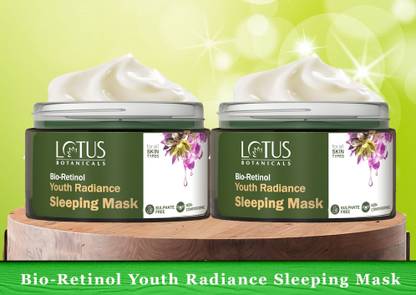 Lotus Botanicals Bio Retinol Youth Radiance Sleeping Mask ( Pack of 2 ) ( 50g * 2pc )