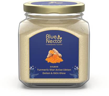 Blue Nectar Turmeric Ubtan Face Pack for Glowing Skin, Tan Removal & Brightening